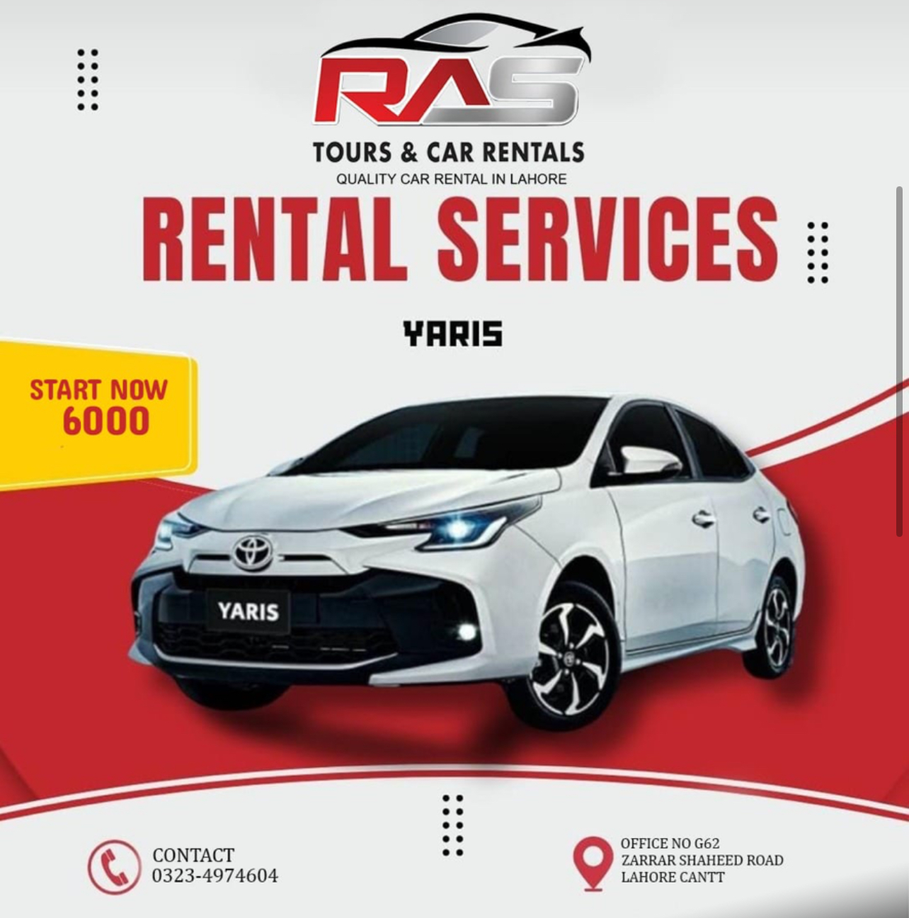Rent a car for a day with a driver